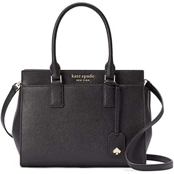kate spade Handbags - Kate Spade Cameron Black Satchel Purse Removable Crossbody Strap